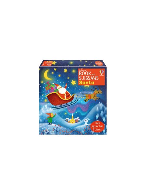 BOOK AND 3 JIGSAWS - SANTA