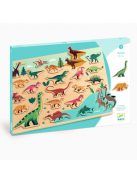 Djeco Formaillesztő, formaberakó - Színes dínók - Puzzlo Dino