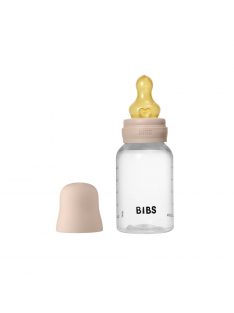   BIBS cumisüvegszett - Púderrózsaszín 150 ml - natúr kaucsuk cumifejjel