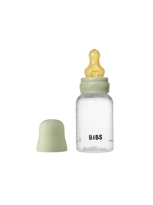 BIBS cumisüvegszett - Zsálya 150 ml - natúr kaucsuk cumifejjel