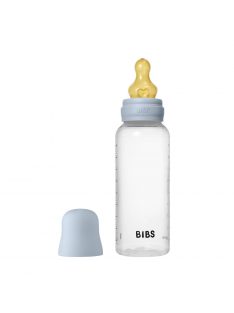   BIBS cumisüvegszett - Pasztellkék 270 ml - natúr kaucsuk cumifejjel