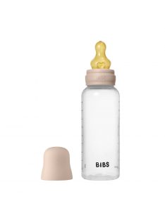   BIBS cumisüvegszett - Púderrózsaszín 270 ml - natúr kaucsuk cumifejjel