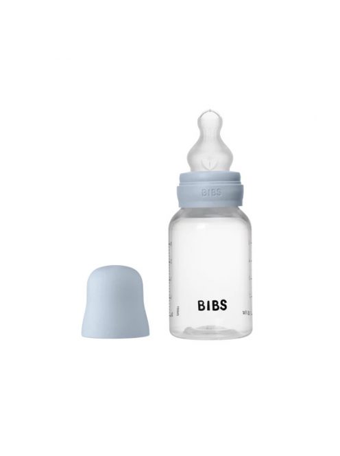 BIBS cumisüvegszett - Pasztellkék 150 ml - szilikon cumifejjel