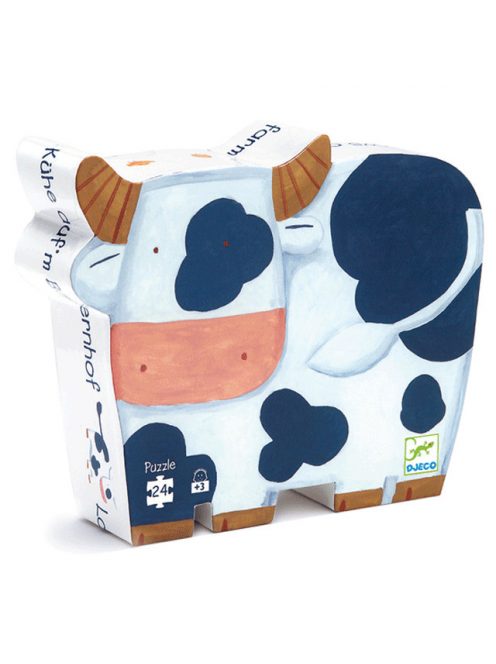 Djeco Formadobozos puzzle - Bocik és tehenek - The cows on the farm