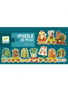   Djeco Sorozatkirakó puzzle - 10-ig számolok, 20 db-os - I count