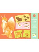 Djeco Párosító puzzle - Kié a kölyök, 24 db-os - Baby animals