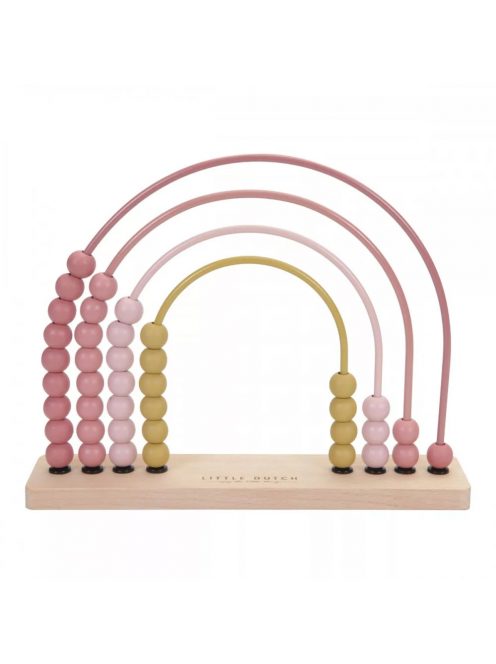 LITTLE DUTCH ABACUS SZIVÁRVÁNY - PINK